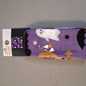 Purple Ghost Print Bandana & Earrings